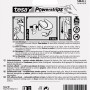 Tesa Klebehaken Chrom eckig, 3er-Set mit Powerstrips Small. Ideal für Küche & Bad.