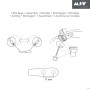 Montageanleitung für MSV WC-Sitz Scharniere aus Zink Chrom, passend für Toilettensitze.