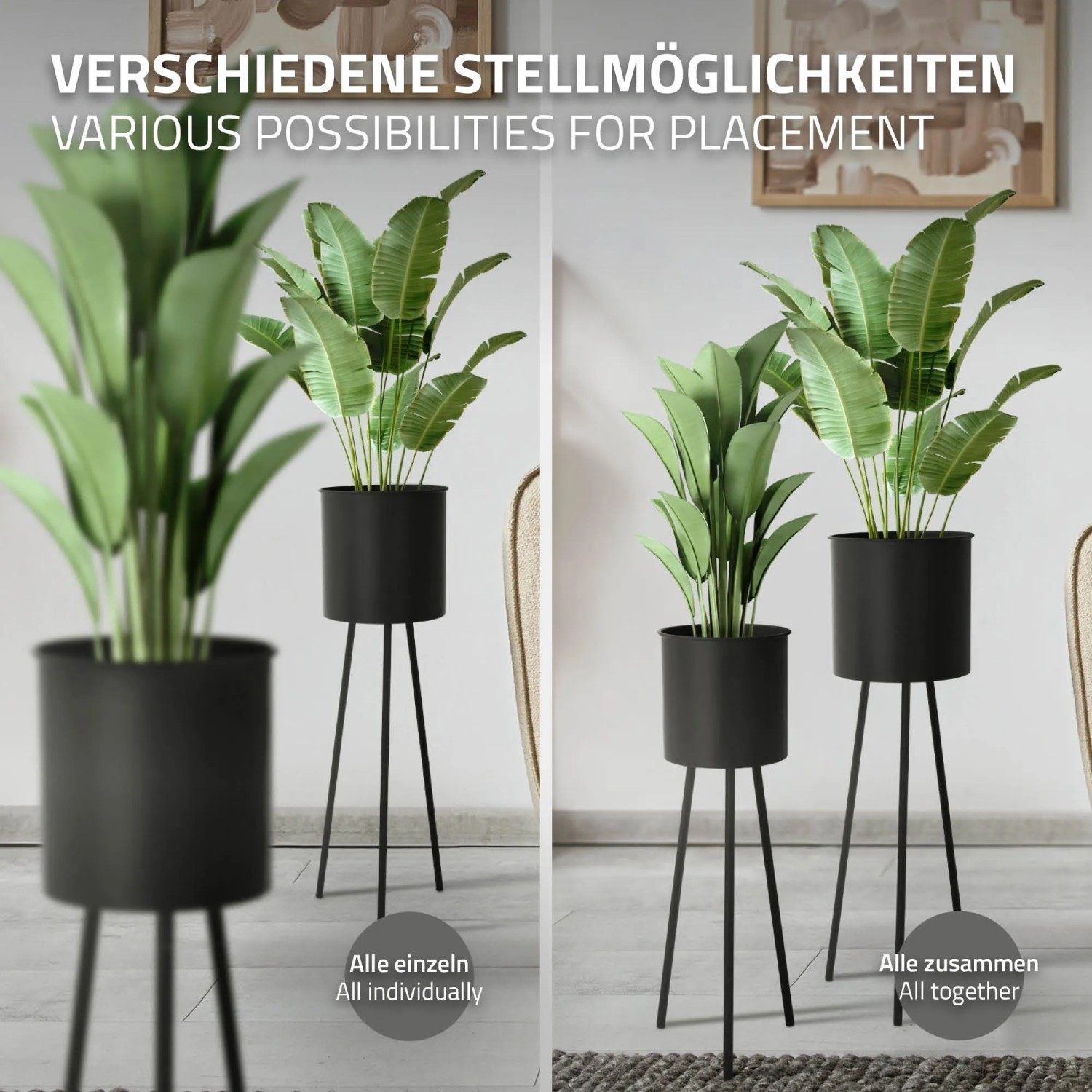Blumenständer Aus Kiefernholz – Stufen-Design, 58x25x45 Cm – Mit Kohlenstoffstahlschrauben & Drainage-Löchern – Für Balkon, Wohnzimmer & Garten