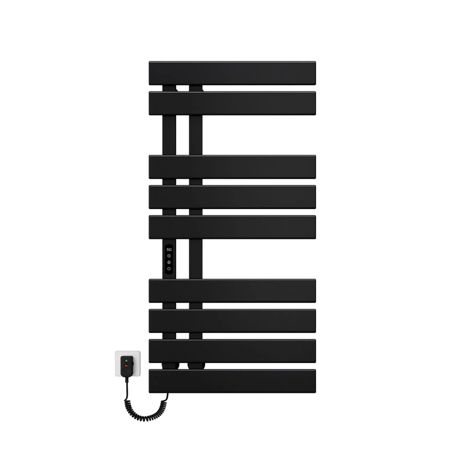 Emke Elektrischer Handtuchhalter 100×50cm Schwarz Flachbadheizkörper 320W L günstig online kaufen