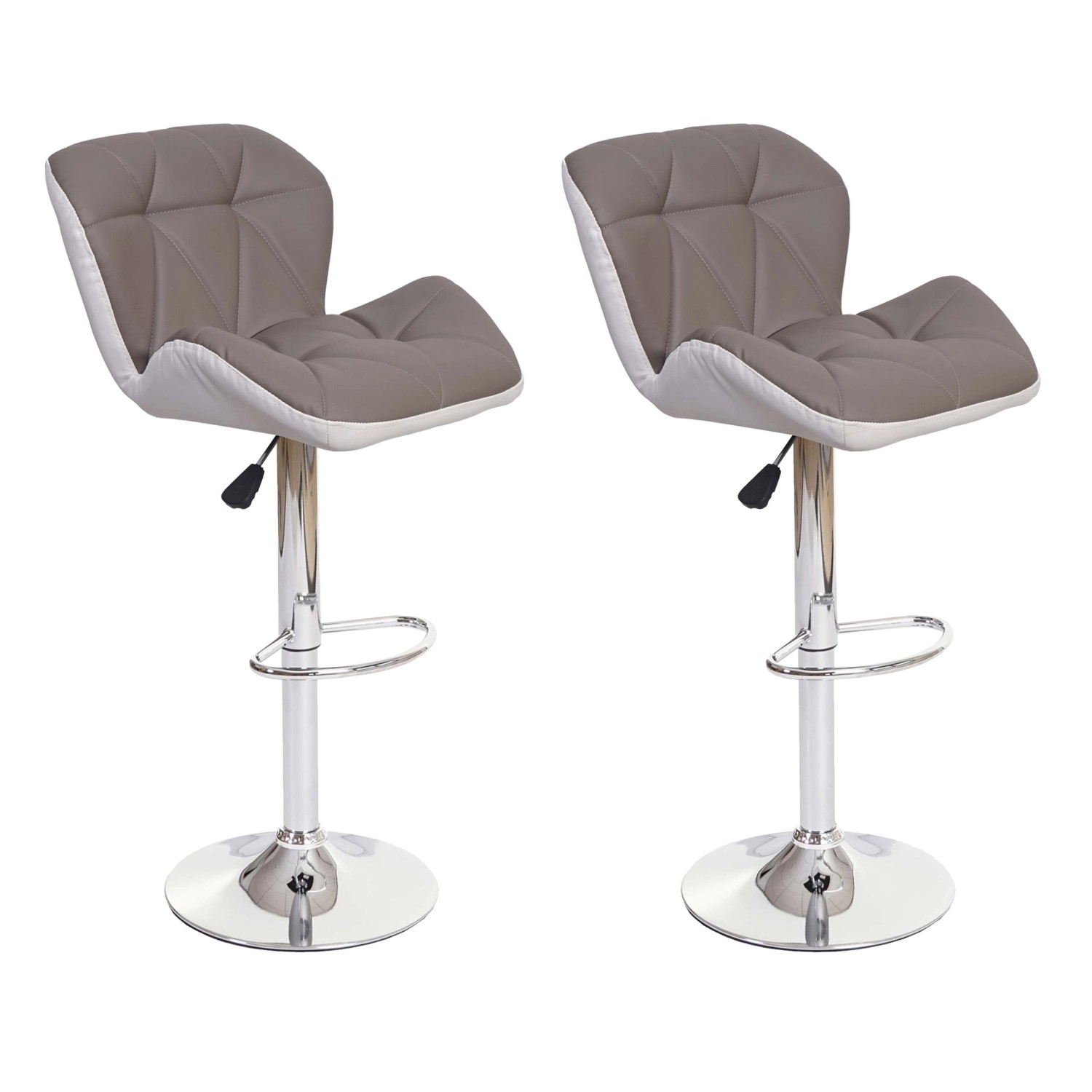 PROREGAL 2er-Set Barhocker Mit Lehne Sitzhöhe 62-83cm Höhenverstellbar Kuns günstig online kaufen