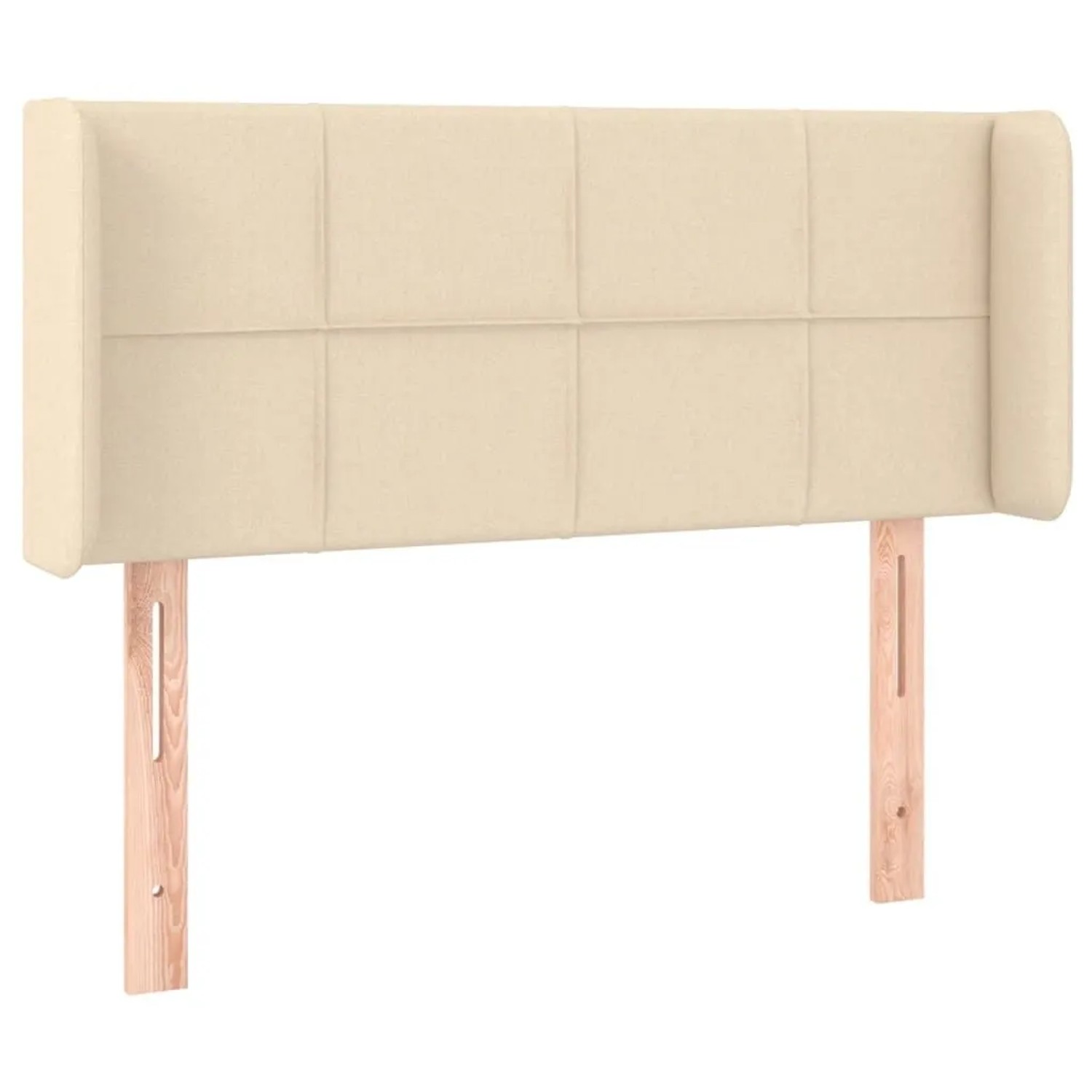 vidaXL Kopfteil mit Ohren Creme 93x16x78/88 cm Stoff 3118755