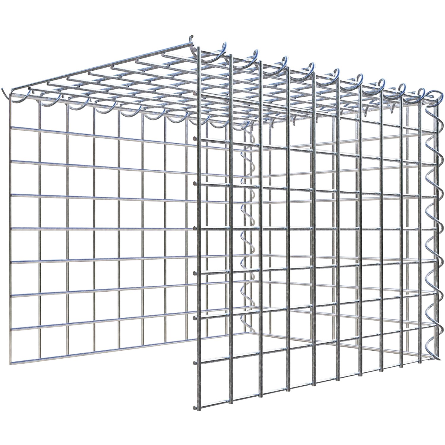 Gabiona Gabione-Anbaukorb Typ 4 40 x 50 x 40 cm Maschenw 5 x 5 cm