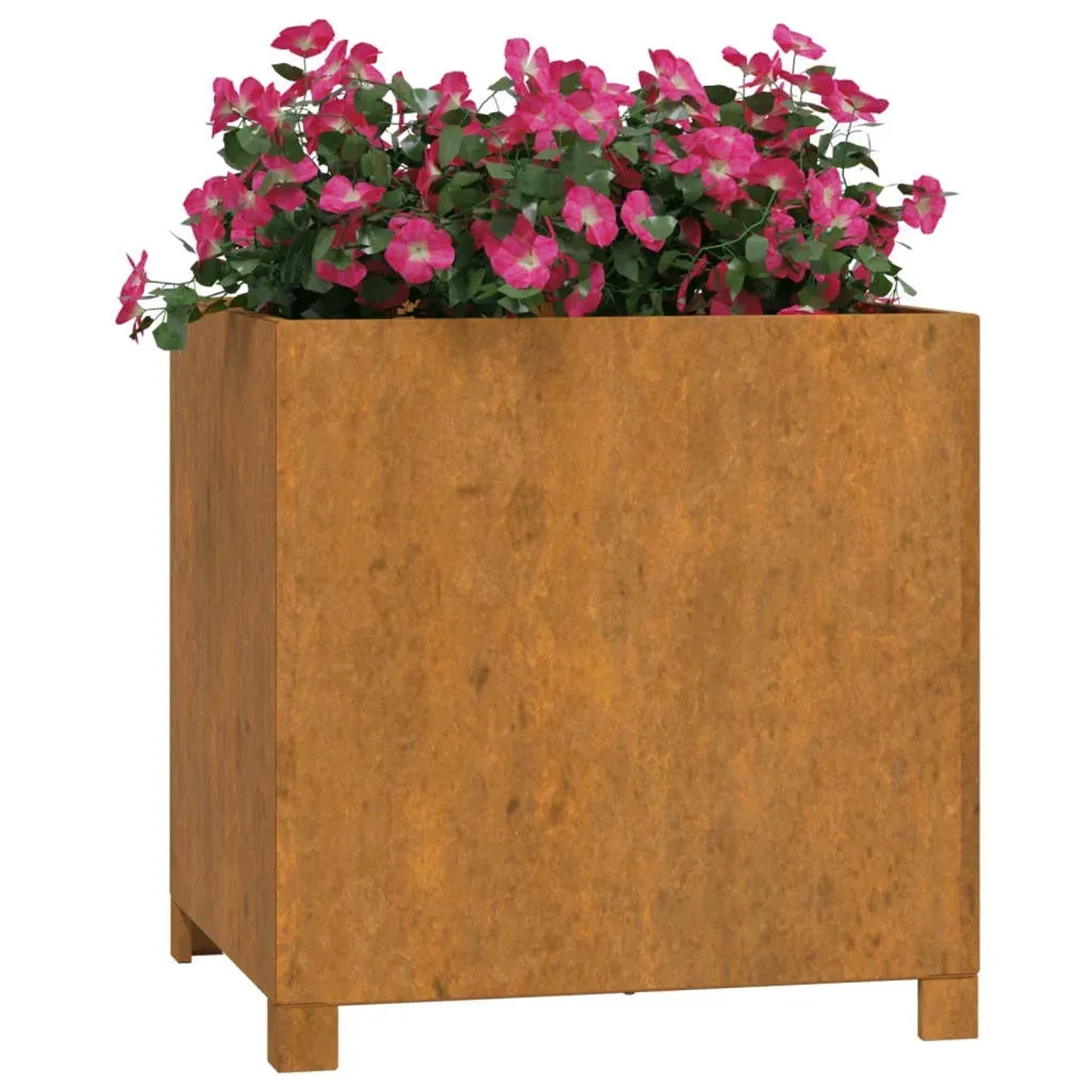 vidaXL Pflanzkübel mit Beinen 2 Stk Rostig 50x50x50 cm Cortenstahl 823683_3