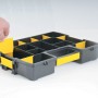 Stanley SortMaster Junior Organizer mit variablen Fächern, ideal für Kleinteile.
