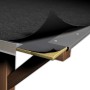 Alu Tropfkante (Zuschnitt 250mm x 1000mm) am Dach montiert, Detailansicht.