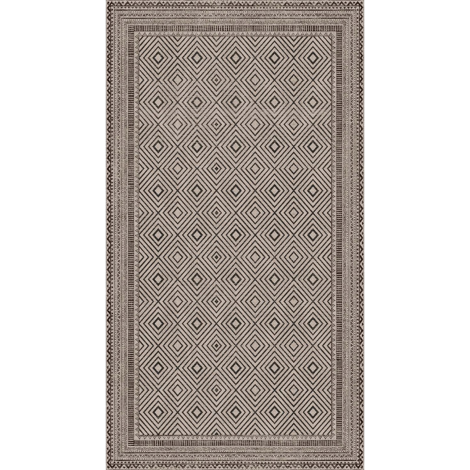 Dekorativer Teppichläufer Smuq Stockholm, 67x120 cm, mit geometrischem Muster für Innen- und Außenbereich.