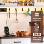 Merax Küchenschrank 180x108x40 cm Weiß LED Steckdose Arbeitsplatte 6 Schubladen_9