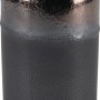 Schwarze Keramik Vase Minimalist Zen, 19,5 cm hoch, für Schnitt- und Kunstblumen.