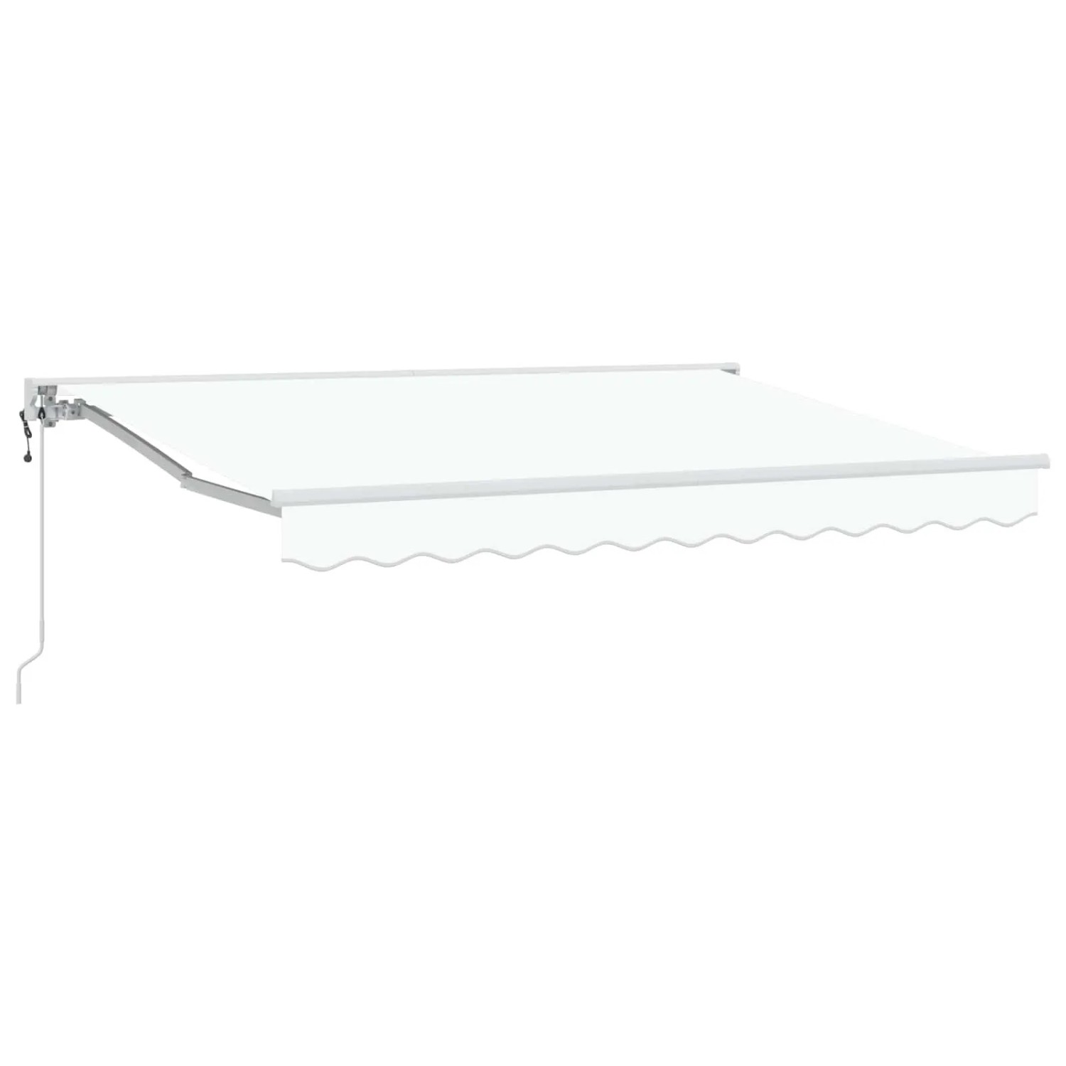 vidaXL Elektrische Ausziehbare Markise Weiß 3,5 x 2,5 m 3420985