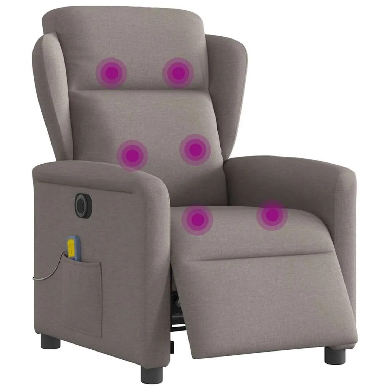 vidaXL Massagesessel Elektrisch Taupe Stoff 3303131 günstig online kaufen