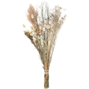 Trockenblumenstrauß in natürlichen Farben, Teil der OBI Kunstpflanzen-Kollektion.