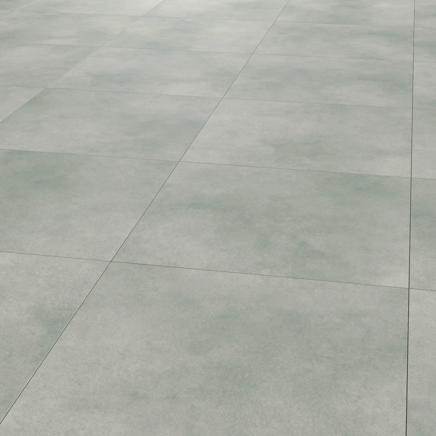 Bodenfliese Feinsteinzeug Alba Grau Glasiert Matt 60 cm x 60 cm