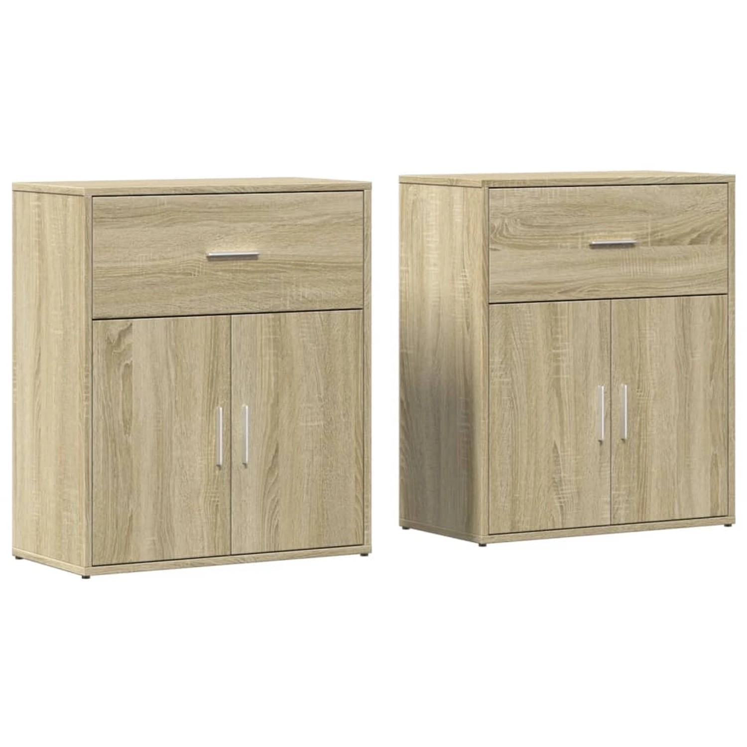 vidaXL Sideboards 2 Stk Sonoma-Eiche 60x31x70 cm Holzwerkstoff 3276548