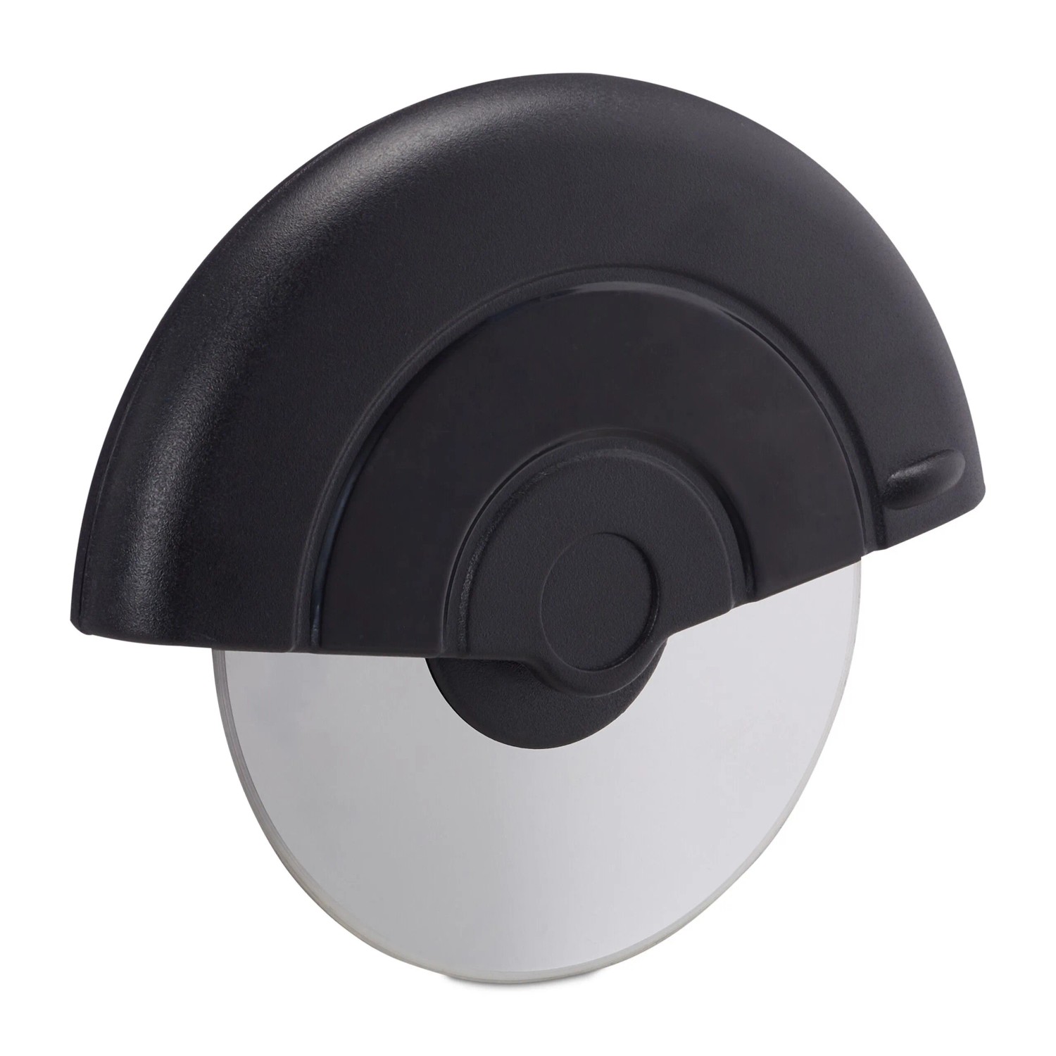 Relaxdays Pizzaschneider Edelstahl Schwarz Ergonomisch 11,5 cm x 13,5 cm x 2,8 cm