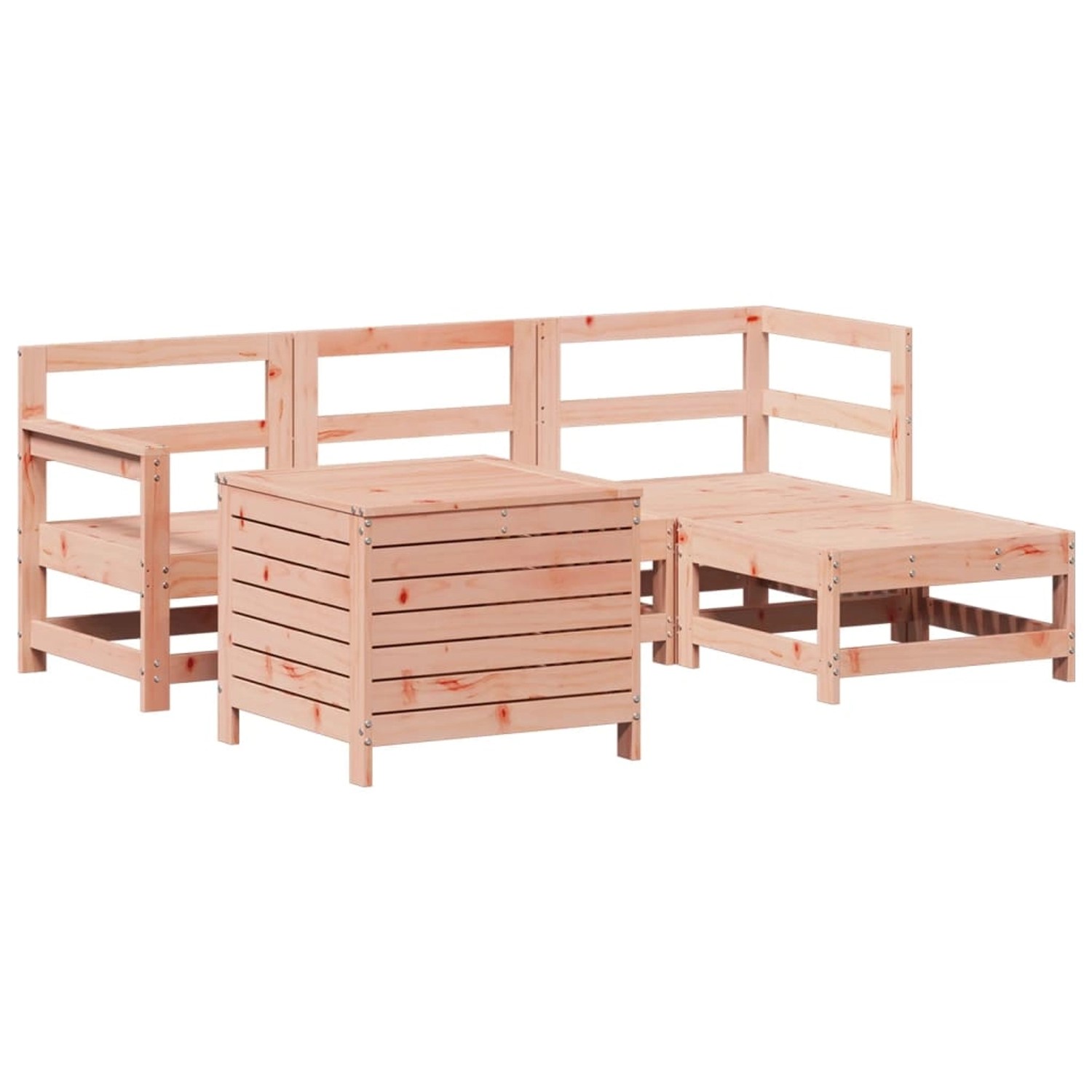 vidaXL 5-Tlg Garten-Sofagarnitur Massivholz Douglasie 3250502 günstig online kaufen