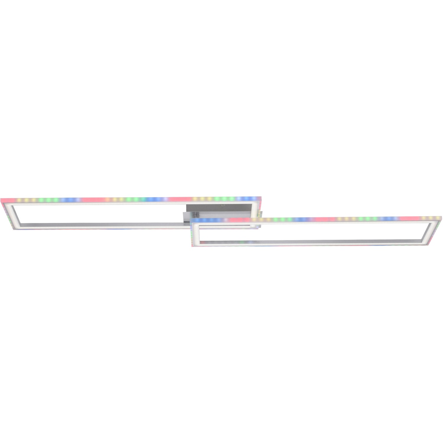 Just Light. LED-Deckenleuchte Felix 60 Stahl 121 cm x 72 cm