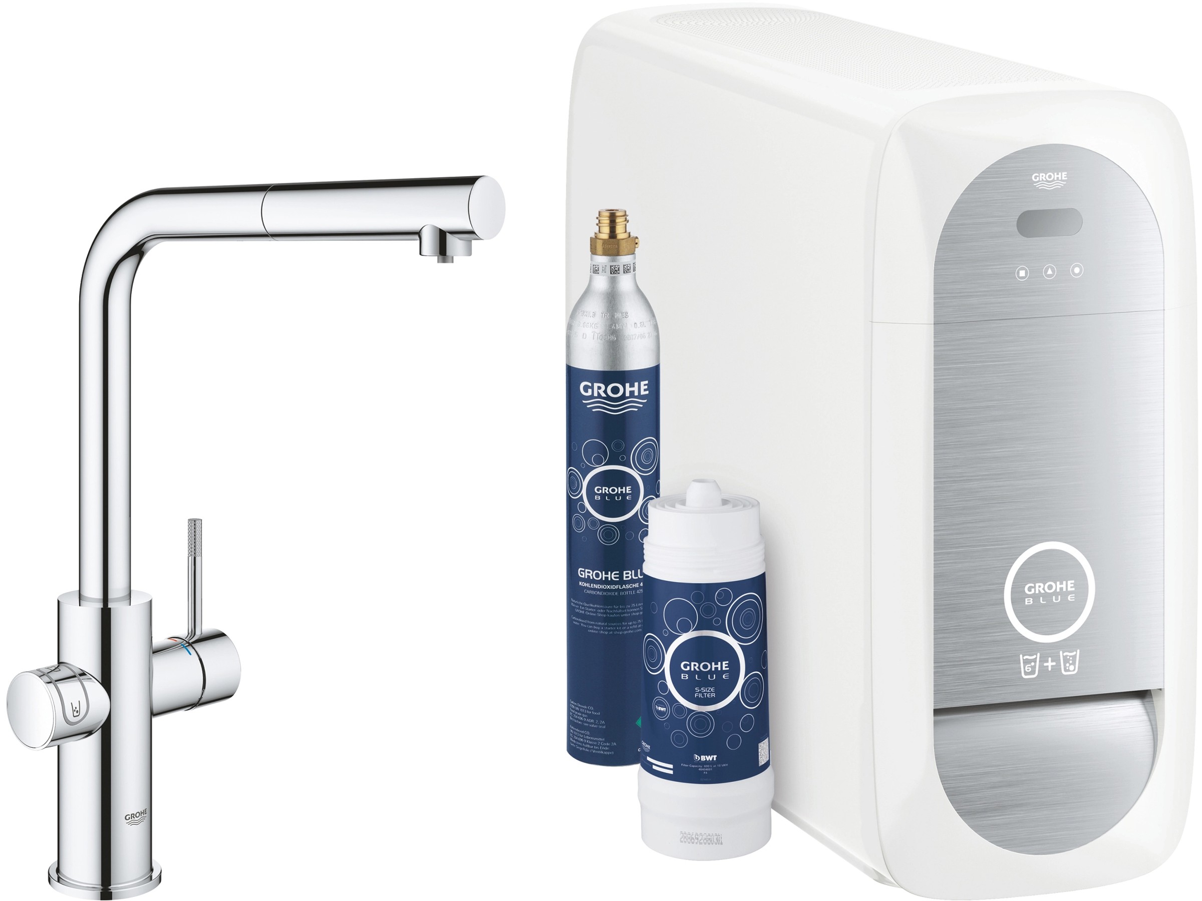 Grohe L-Auslauf Starter Kit Blue Home Chrom kaufen bei OBI
