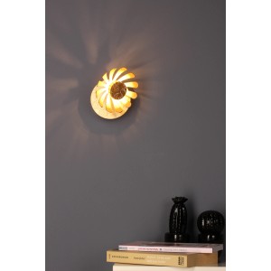 Goldene LED-Wandleuchte Bloom-Spots von Luce Design, 1-flammig, Ø 10 cm.