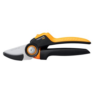 Fiskars Amboss-Gartenschere X-series P941 M, Gartenschere mit Rollgriff für totes Holz.