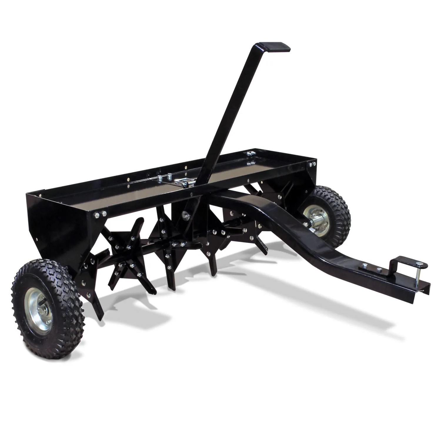 Wiltec Aerifizierer 90cm für Aufsitzmäher Rasenlüfter Rasenbelüfter Rasentraktor