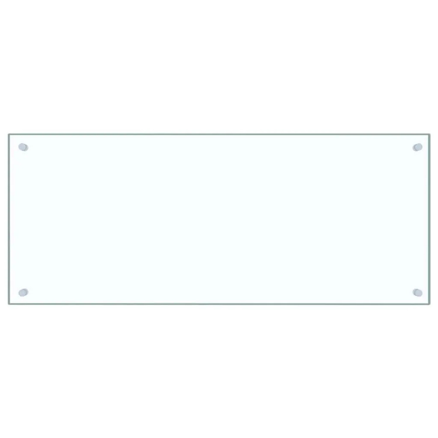 DELUKE Küchenrückwand Glas 100x40cm Transparent Wandverklediung Küche Wandschutz Spritzschutz Herdspritzschutz Glasplatte