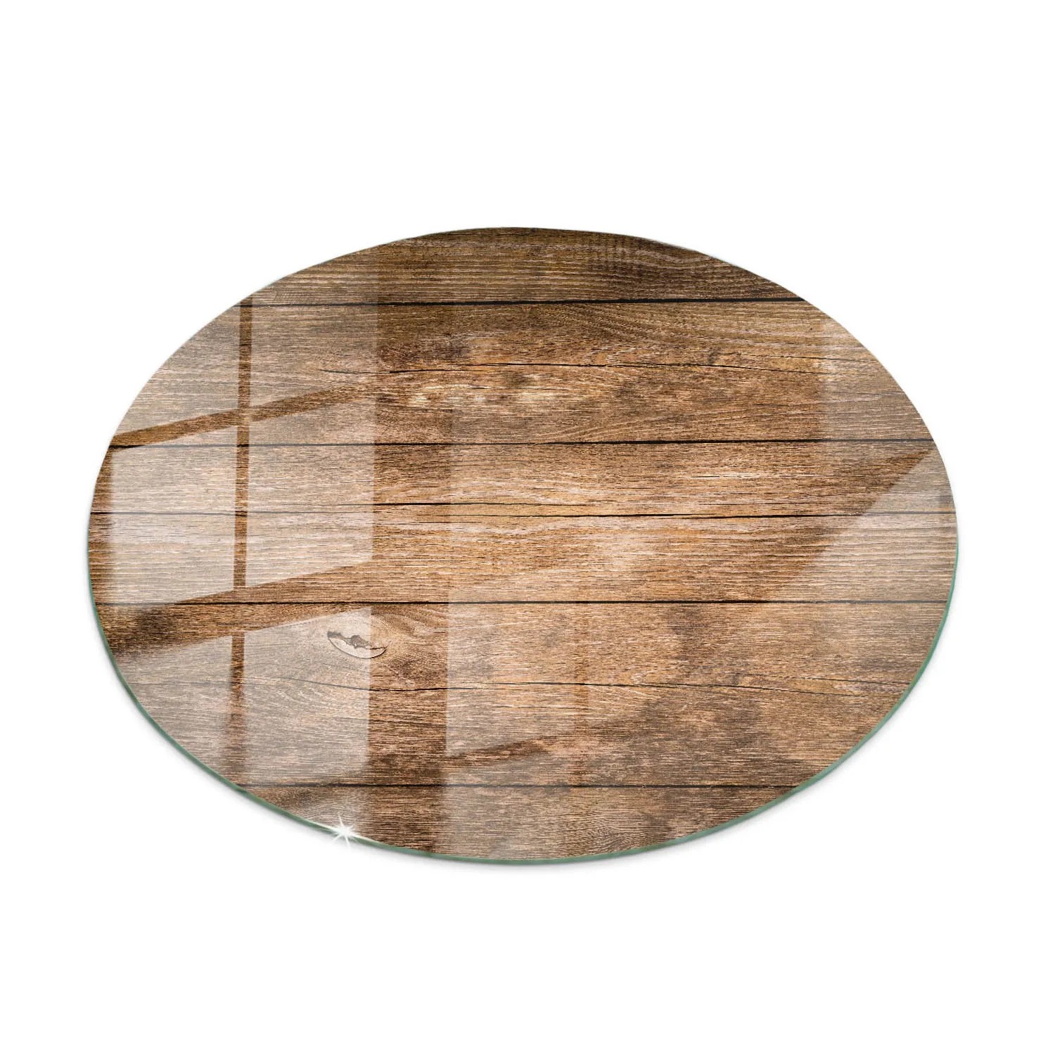 Tulup Tischplatte Der Aufbau Von Holzbrettern Tischplatte Aus Glas 60x60 Cm Braun Tischplatte Runde Glasplatte Für Tisch Glas Für Tischplatte