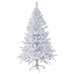 Mojawo Weihnachtsbaum 180 cm Künstlicher Tannenbaum Christbaum Weiß inkl Ständer