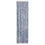 Blau-weißer Insektenschutz-Vorhang aus Chenille, 56x200 cm, für Fenster und Türen.