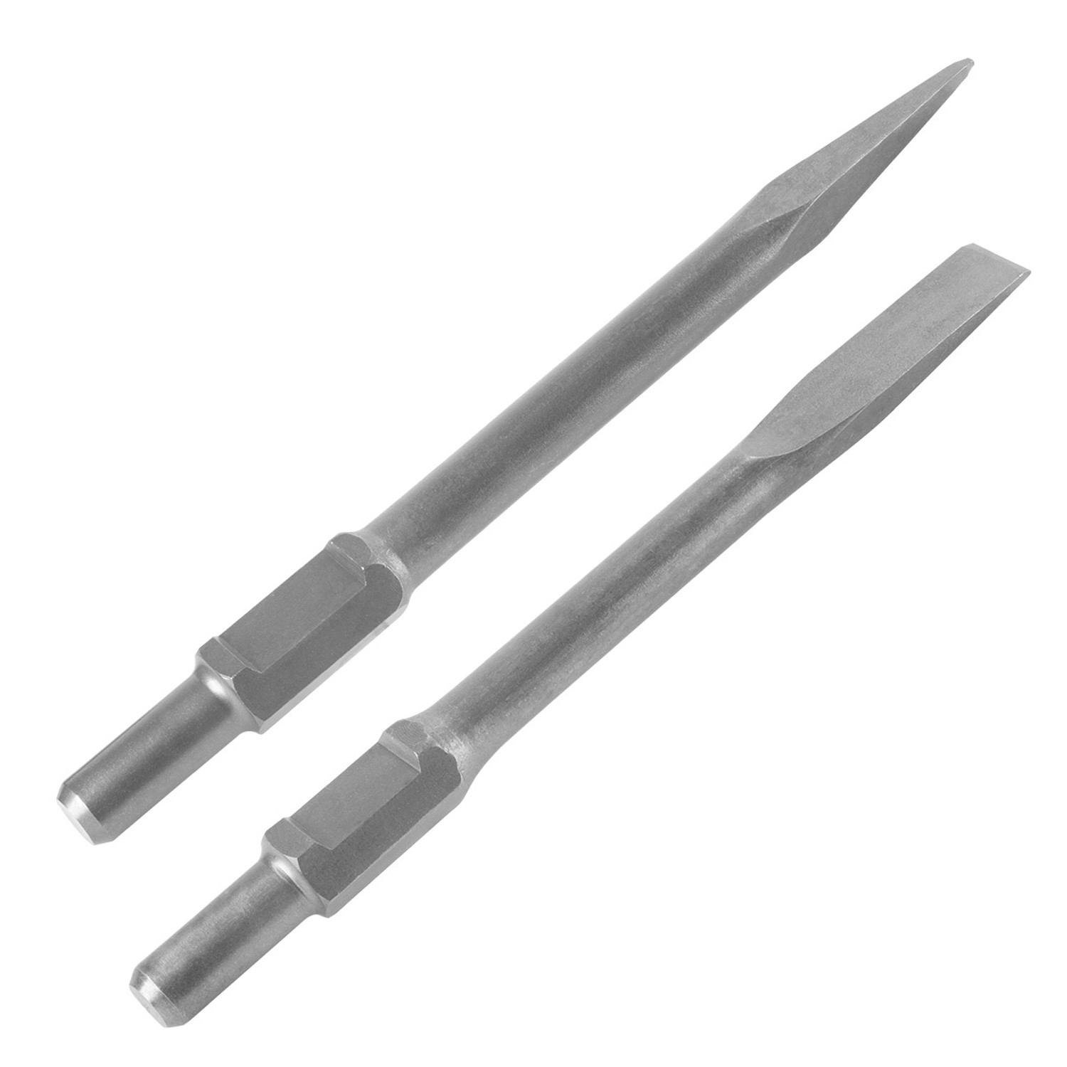 STAHLWERK Meißel 2er Set Flachmeißel Spitzmeißel 30 X 380 MM Für Abbruchhammer