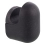 Schwarzer Wagner Wandhaken Hooks4home Pill aus Bio-Kunststoff, abgerundete Form.