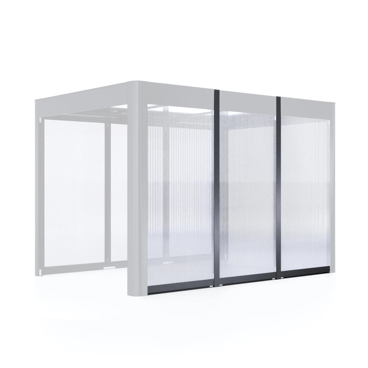 SunElements Wandelement SunCover 3 m Anthrazitmetallic 10 mm