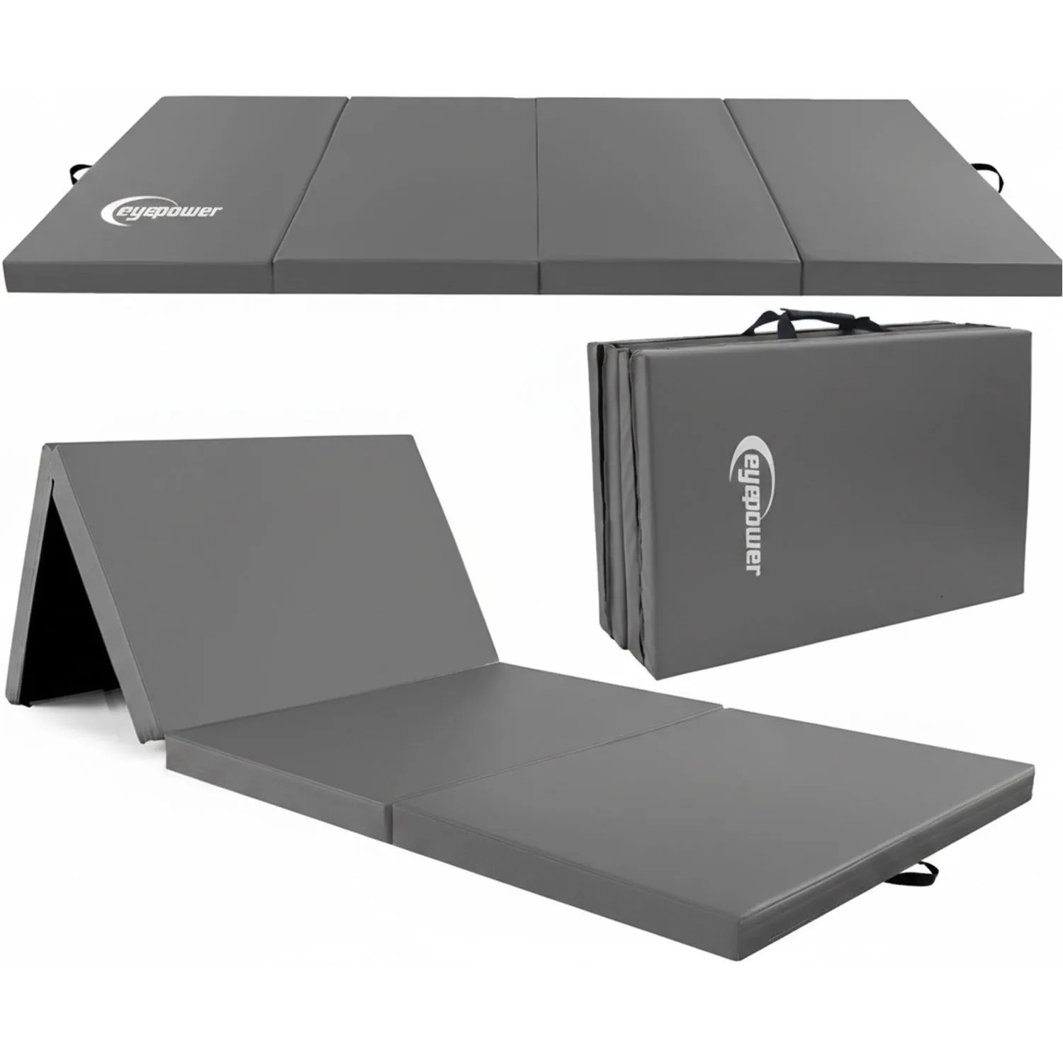 eyepower Weichbodenmatte 180 x 60 x 5 cm Grau