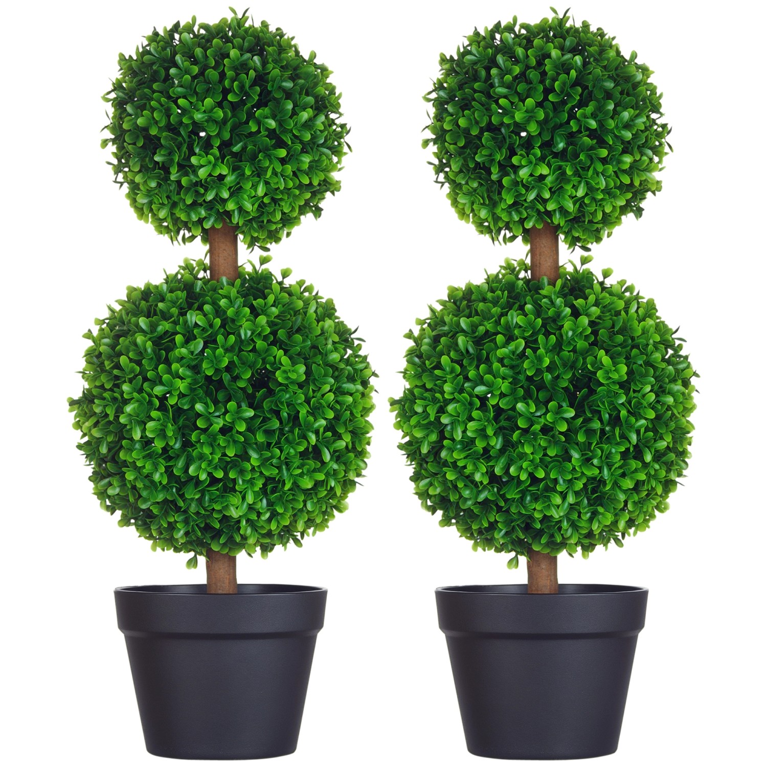 HOMCOM Künstliche Pflanzen  2er-Set 60 cm