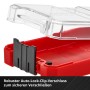 Detailaufnahme der Kassette des Einhell Metallbohrer-Sets mit Auto-Lock-Verschluss.