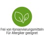 Symbol: Wandfarbe ohne Konservierungsstoffe, geeignet für Allergiker.