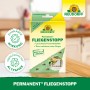 Neudorff Klebefalle Permanent Fliegenstopp, 2er-Packung zur Fliegenbekämpfung am Fenster.