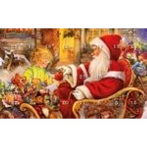 Krebs Glas Lauscha GmbH Christbaumschmuck Glas Mini-Adventskalender 3 cm 24 Anhänger