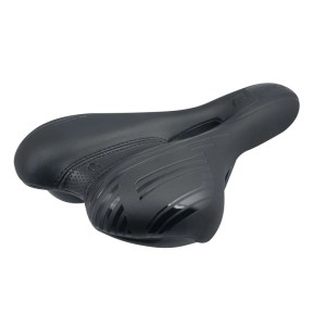 Schwarzer Force Fahrradsattel Zak Tourist mit Entlastungskanal für Herren.