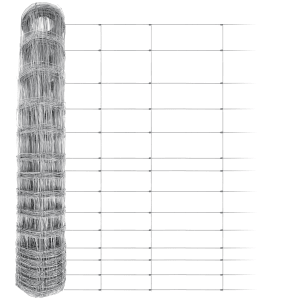 Fepro Wildzaun, 180 cm hoch, 50 m Rolle, verzinkter Forstzaun für Weide und Wald.