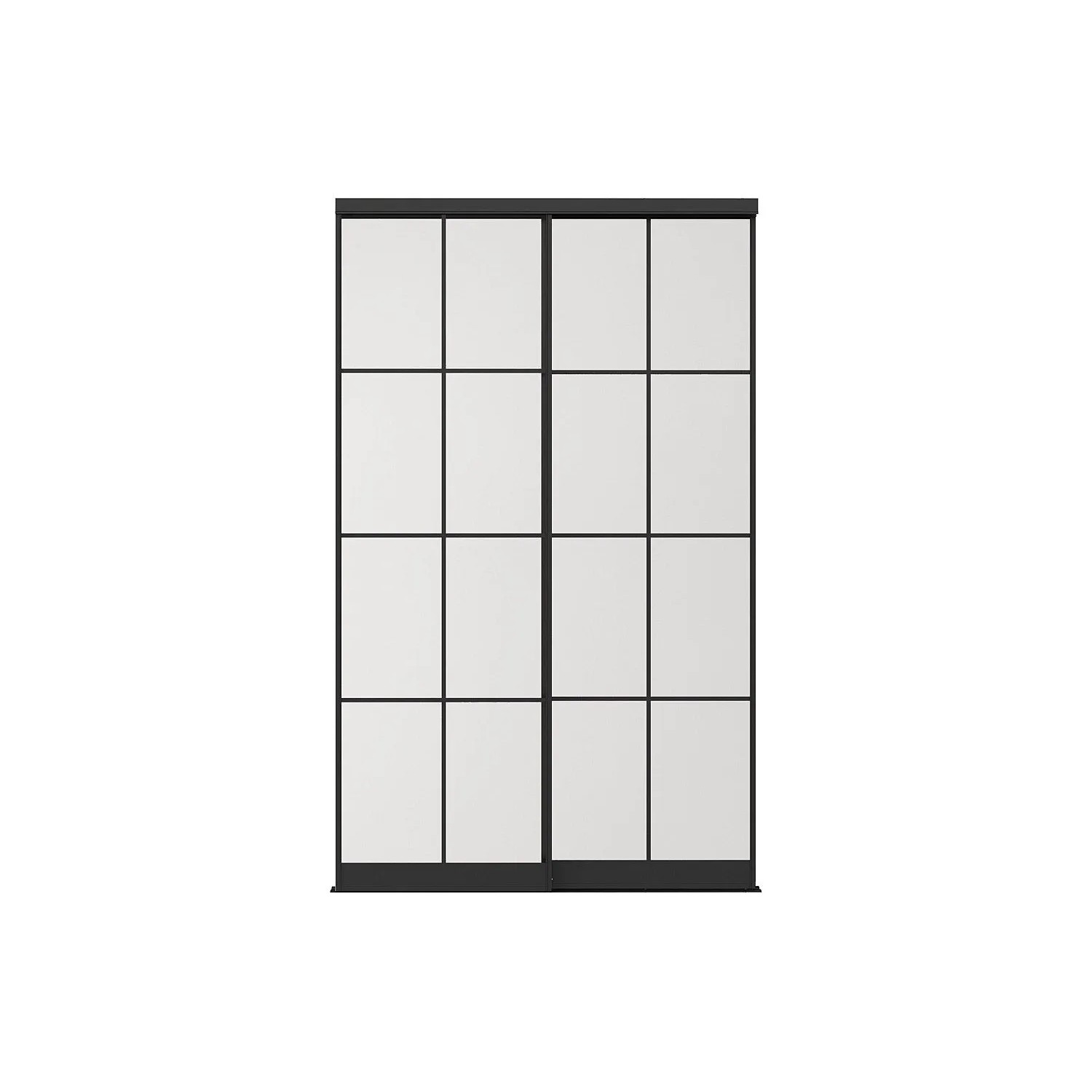 Vente-unique Schranktür Alepa Schwarz 150 cm