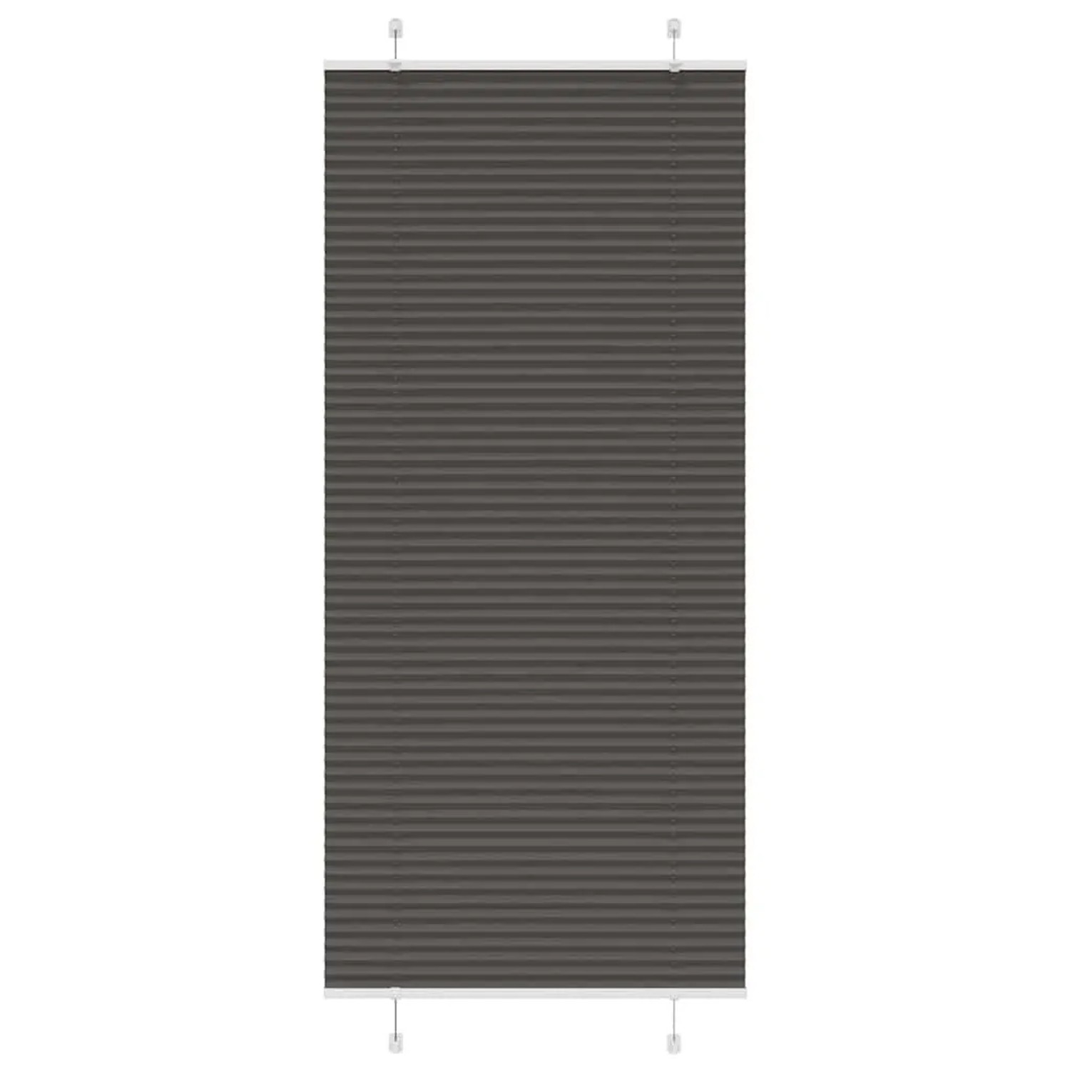 vidaXL Plissee Schwarz 100x200 cm Stoffbreite 99,4 cm Polyester 4015160 günstig online kaufen