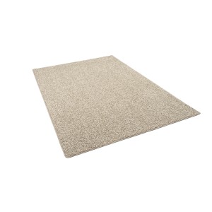Snapstyle Hochflor Teppich Mona Mix Taupe, 200x200cm. Weicher Velours Teppich für Wohnbereiche.