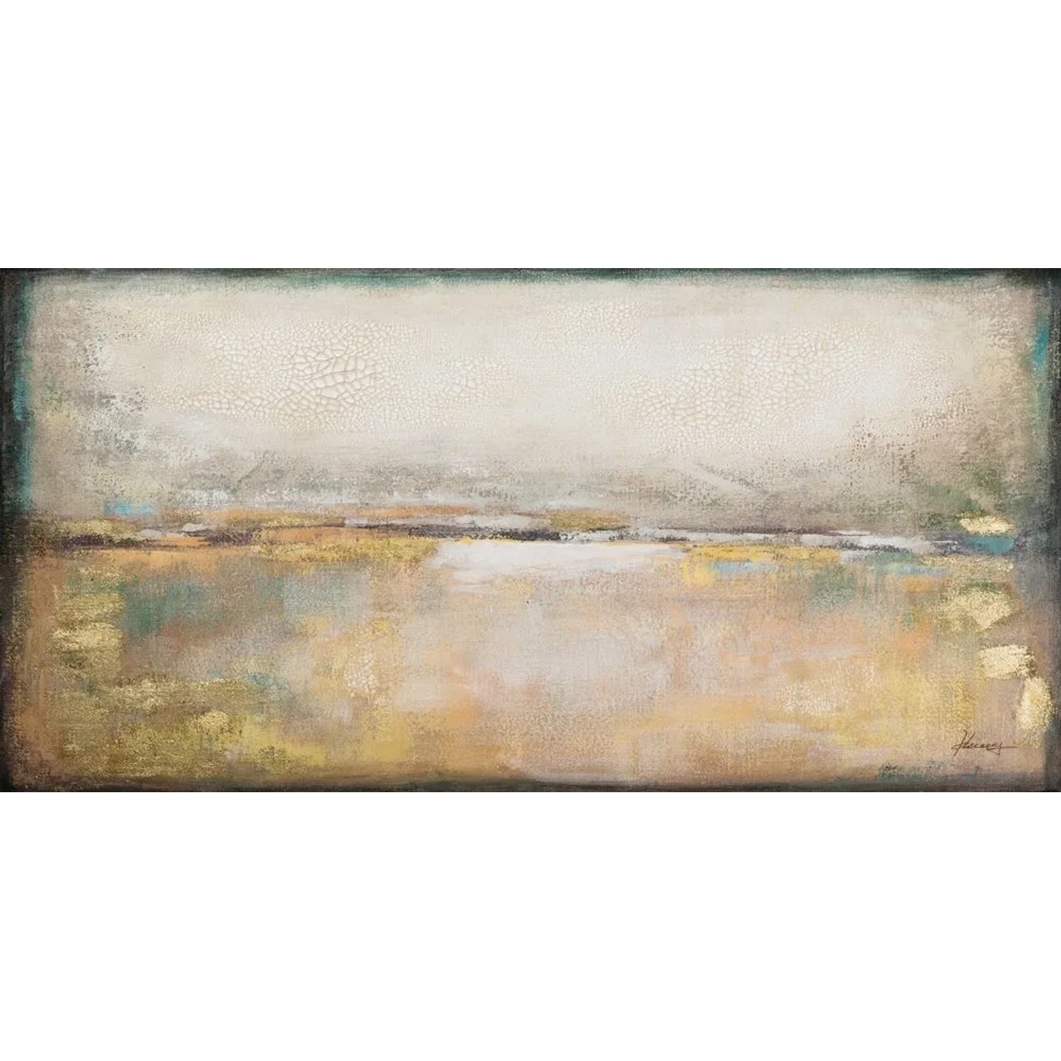 Art Universe Leinwandbild Heller Horizont 70 x 140 cm