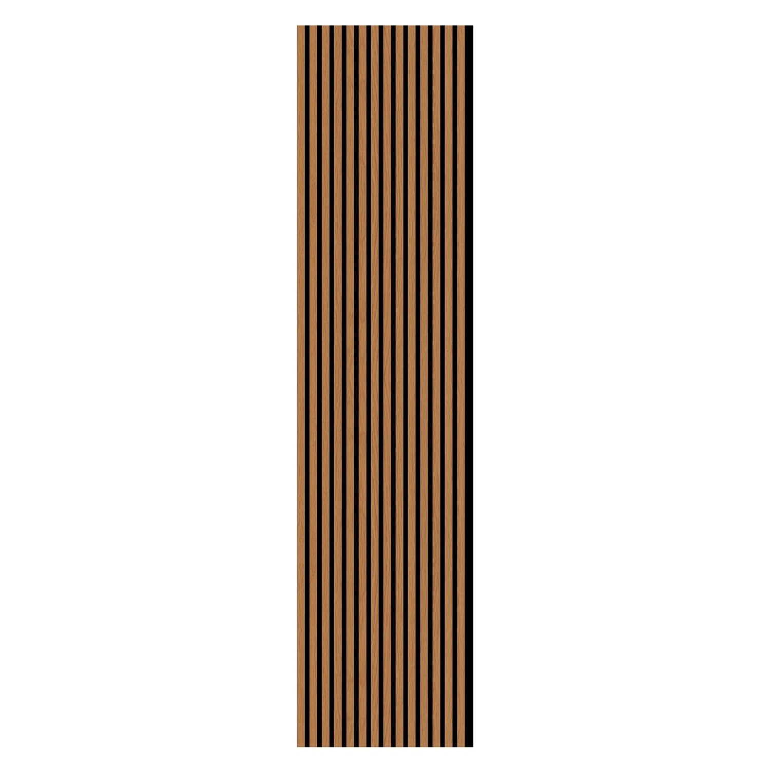 FN Acustico Akustikplatte PET u. MDF Foliert 572,5 x 19 x 2400 mm Eiche
