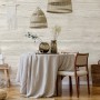Grosfillex Wandpaneel Element 3D Optik Romano Bianco Matt im Wohnraum.