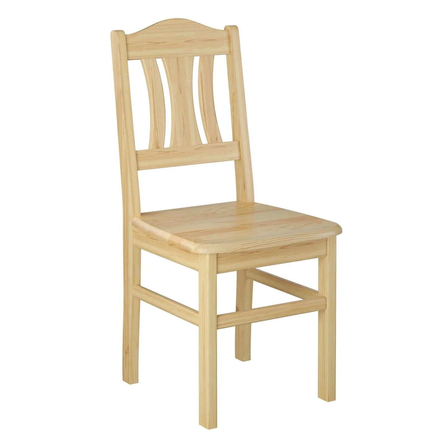 Erst-Holz Küchenstuhl Robust Massivholzstuhl Kiefer Doppelpack oder Einzelstuhl Einzelartikel