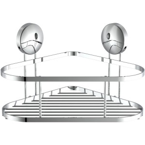 Verchromtes Eisl Duschregal Eckregal zur Wandmontage ohne Bohren.