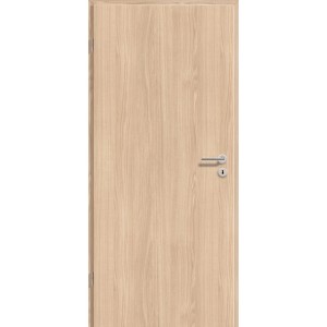 Zimmertür CPL GL 342 Eiche Elegance, Türblatt mit Eiche-Optik und Türdrücker.