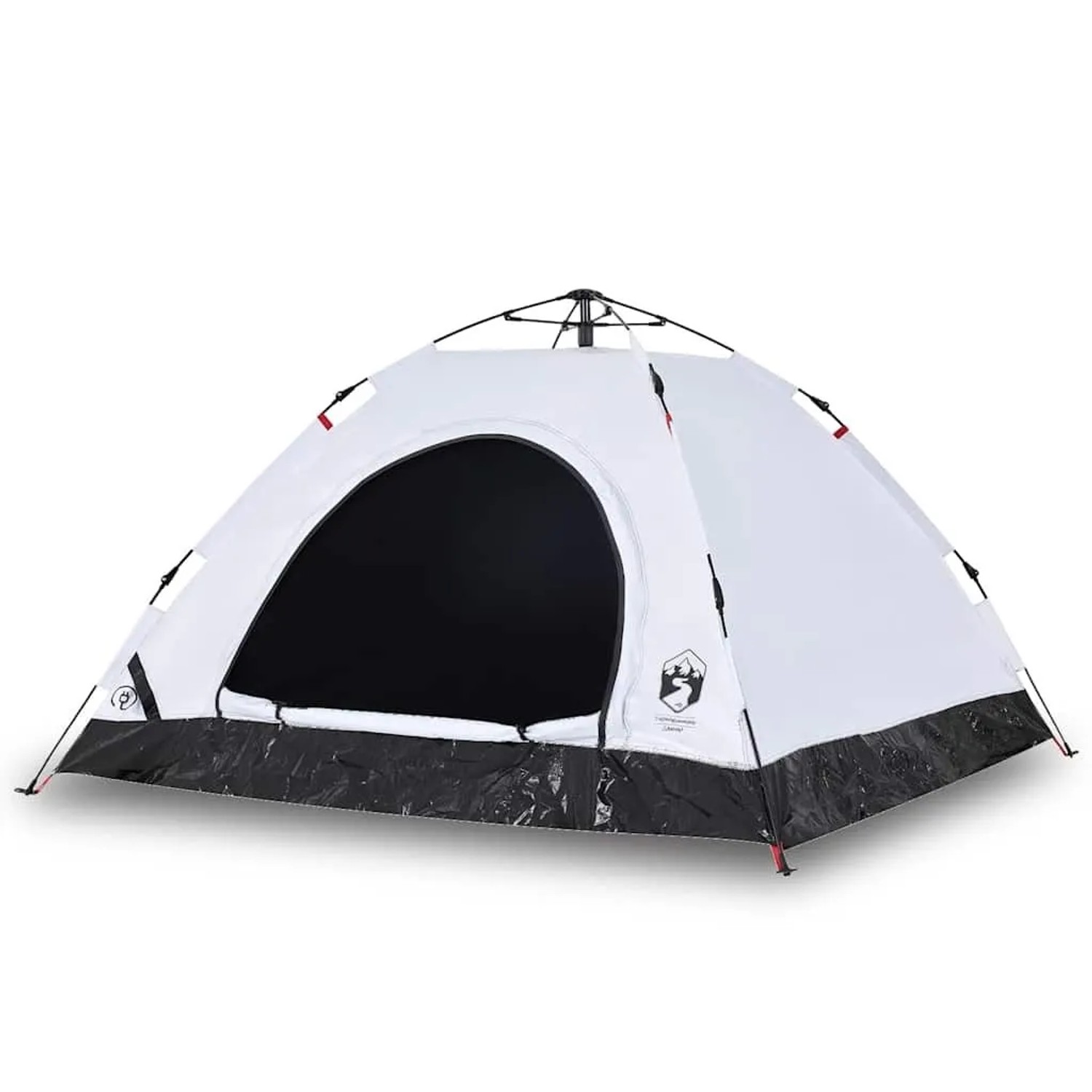 Furnicato Campingzelt Kuppel Weiß Verdunkelnd 300 X 300 X 185 Cm